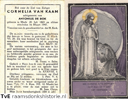 Cornelia van Kaam- Antonius de Bok